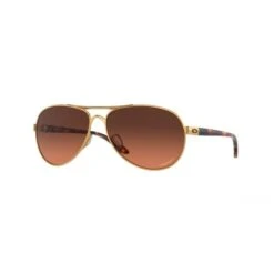 Oakley FEEDBACK Polished Gold, Prizm Brown Gradient Metal