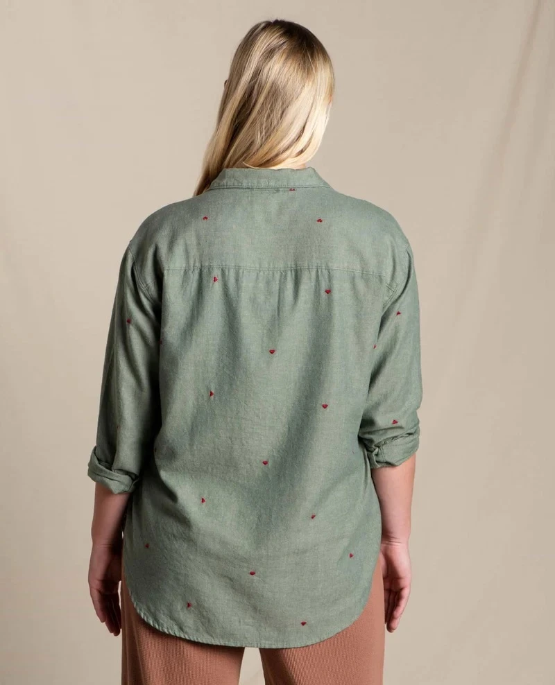 Toad&Co W Eddy Boyfriend LS Shirt - Image 2