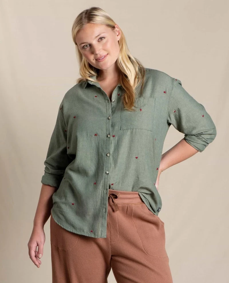 Toad&Co W Eddy Boyfriend LS Shirt