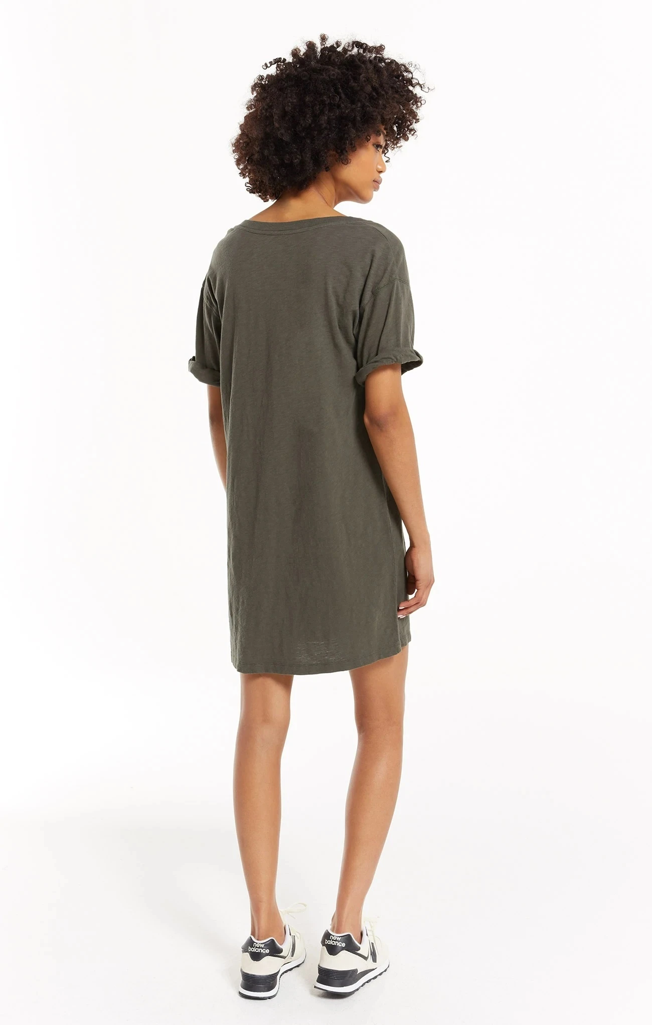 Z Supply V-Neck T-Shirt Dress - Image 3